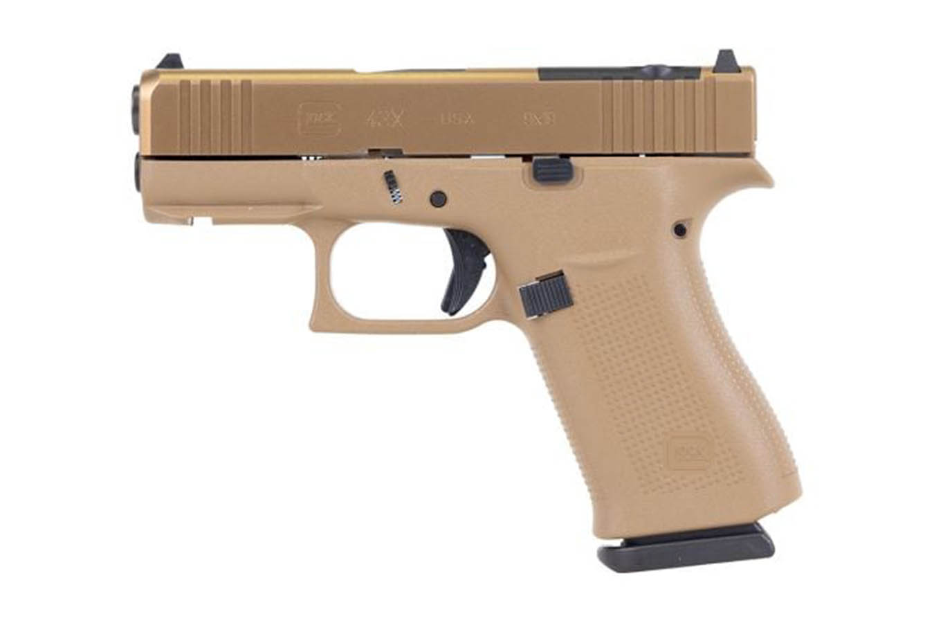 No. 8 Best Selling: GLOCK 43X MOS 9MM 3.41` BARREL COYOTE FINISH COYOTE POLYMER FRAME