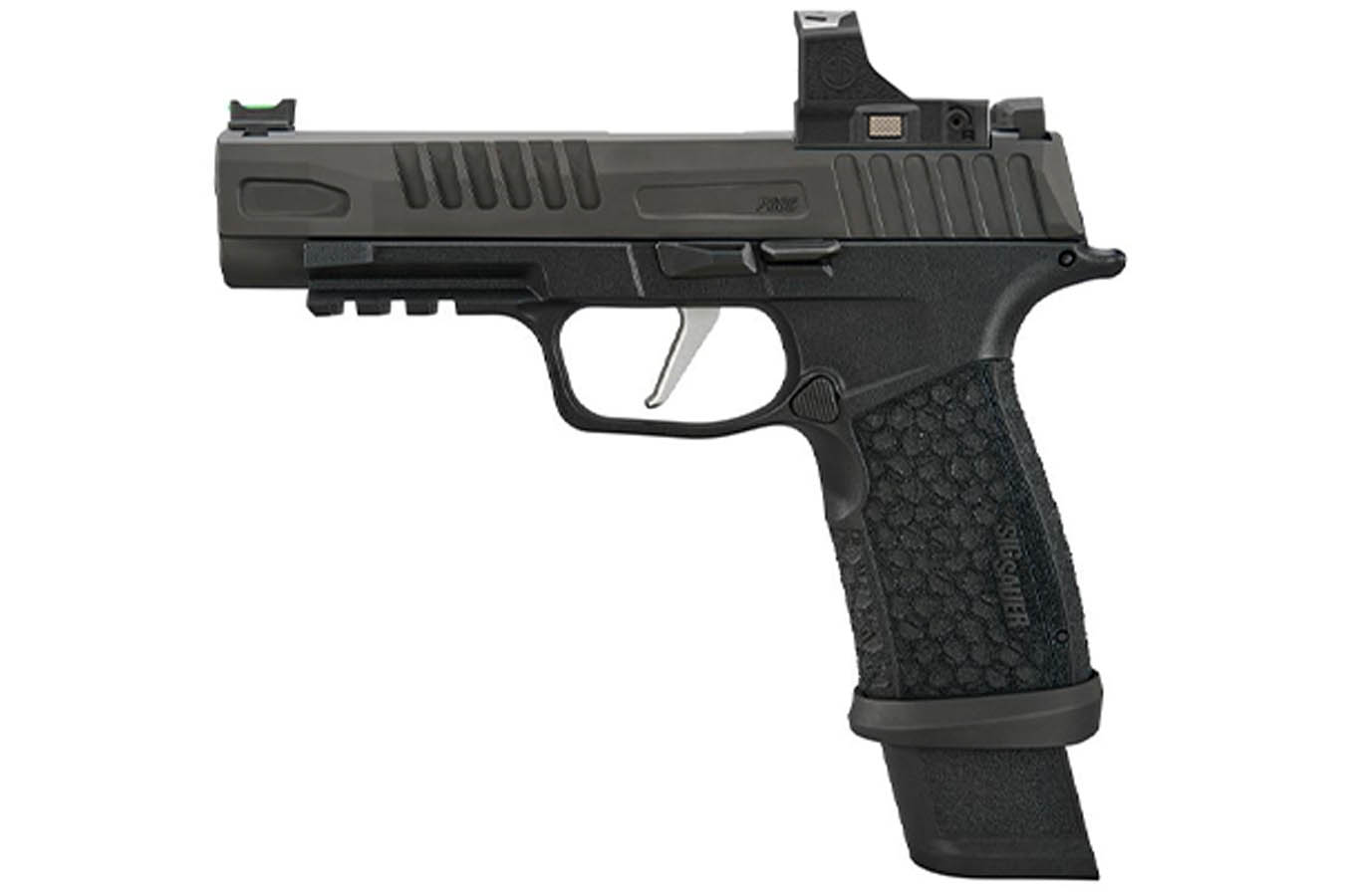 No. 9 Best Selling: SIG SAUER P365 9MM FUSE 4.3` FIBER OPT FRONT LXL GRIP 1X17 2X21 MAG ROMEO RS