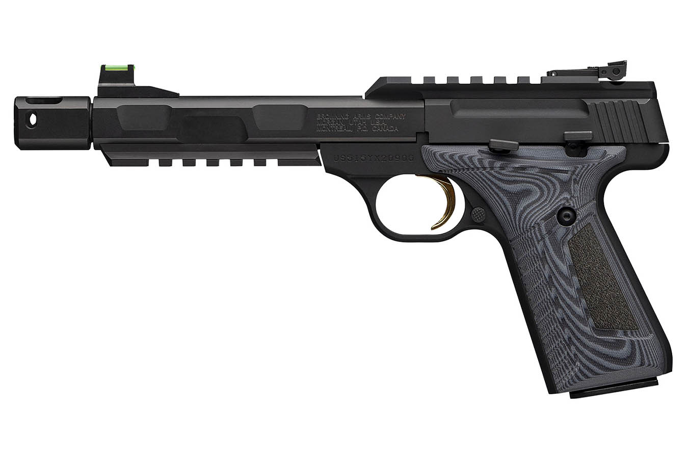 Browning Buck Mark Contour Pro 22LR Semi-Auto Pistol with 5.9 Inch Barrel and Compensator