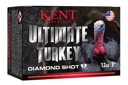 KENT ULTIMATE® TURKEY DIAMOND SHOT 12GA 3 1-3/4OZ - 4 SHOT