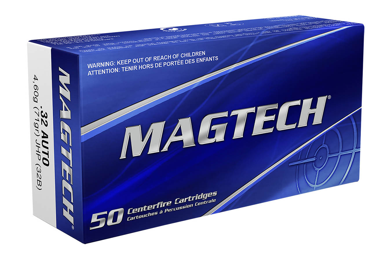 Magtech 32 ACP 71 gr FMJ Target Ammo 50/Box
