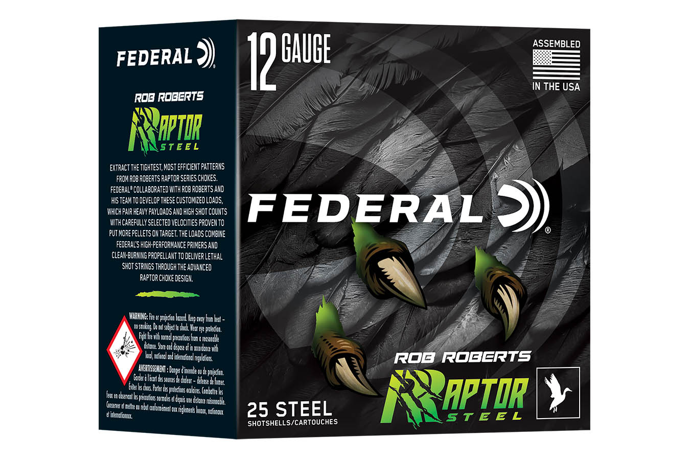 Federal 12 Gauge 3 Inch 1 3/8 oz Rob Roberts Raptor Steel 25/Box