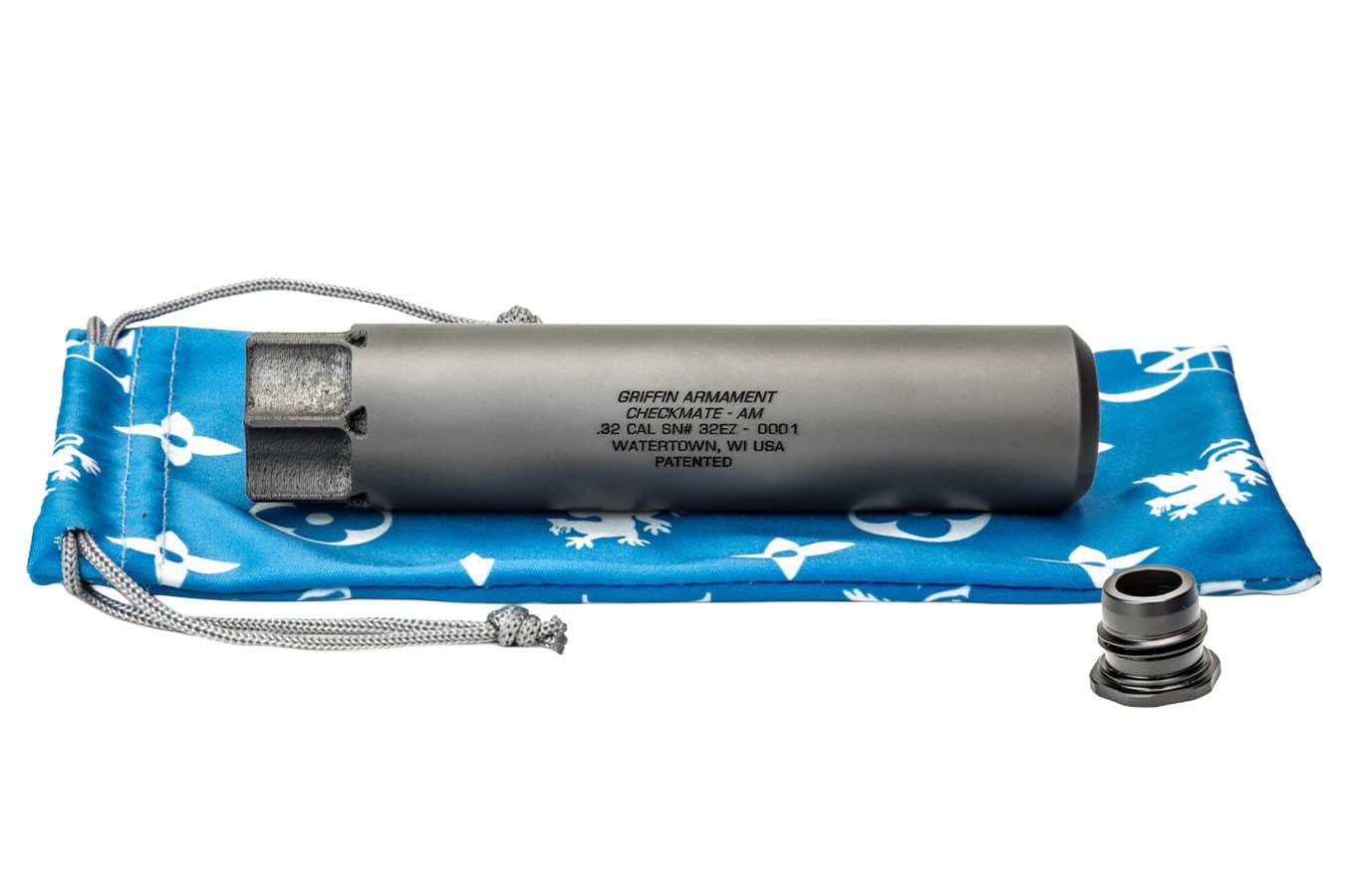 GRIFFIN ARMAMENT 32 CAL SUPPRESSOR NICKEL ALLOY