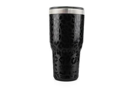 YUKON 30OZ TUMBLER BLACK LEOPARD