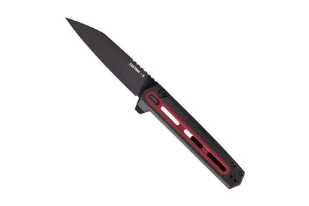 F4 ECHO ALUMINUM G10 HANDLE RED ACCENTS DROP LOCK BLACK S35VN BLADE