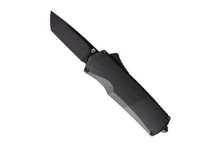 A5 SPRY MINI BLACK ALUMINUM HANDLE BLACK ACCENTS TANTO BLADE