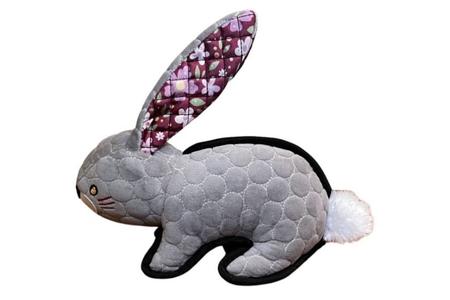 FLORAL BUNNY LINED DOG TOY