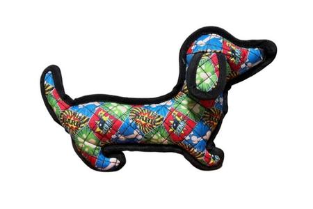 COMIC DACHSHUND LINED DOG TOY