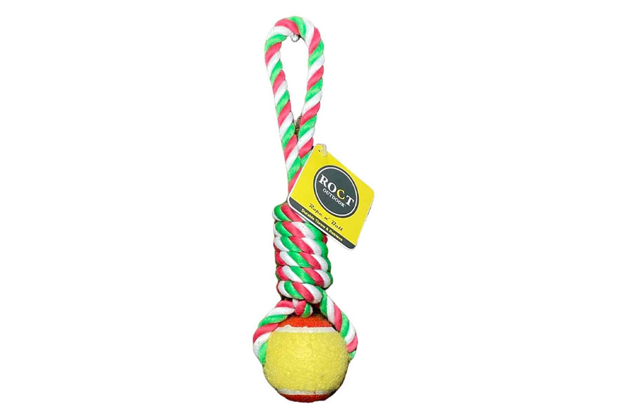 Roct Outdoor Rope N' Ball Dog Toy