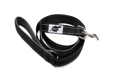 TRAILHEAD DOG LEASH W/PADDED HEEL HANDLE BLACK