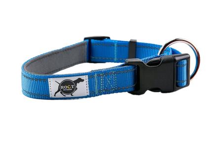 TRAILHEAD PADDED DOG COLLAR BLUE LG