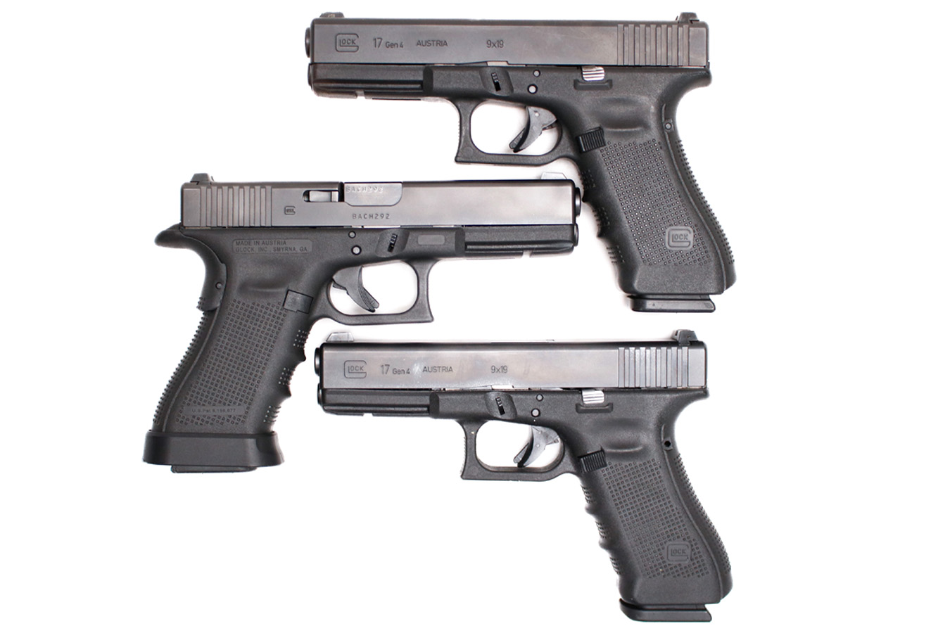 Glock 17 Gen4 9mm Police Trade-In Pistols with Two Magazines