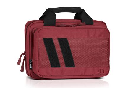 LOW PROFILE SOFT DOUBLE HANDGUN BAG RED