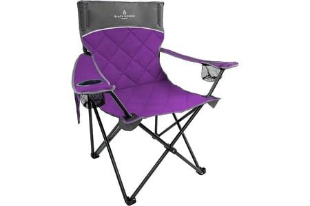 PADDED QUILTED CHAIR - PURPLE 
