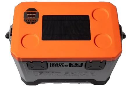 SEEKER TACKLE SOLAR POWERED BAIT COOLER - ORANGE