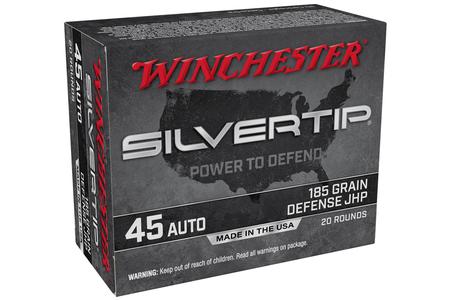 45 AUTO 185 GR JHP SILVER TIP 20/BOX