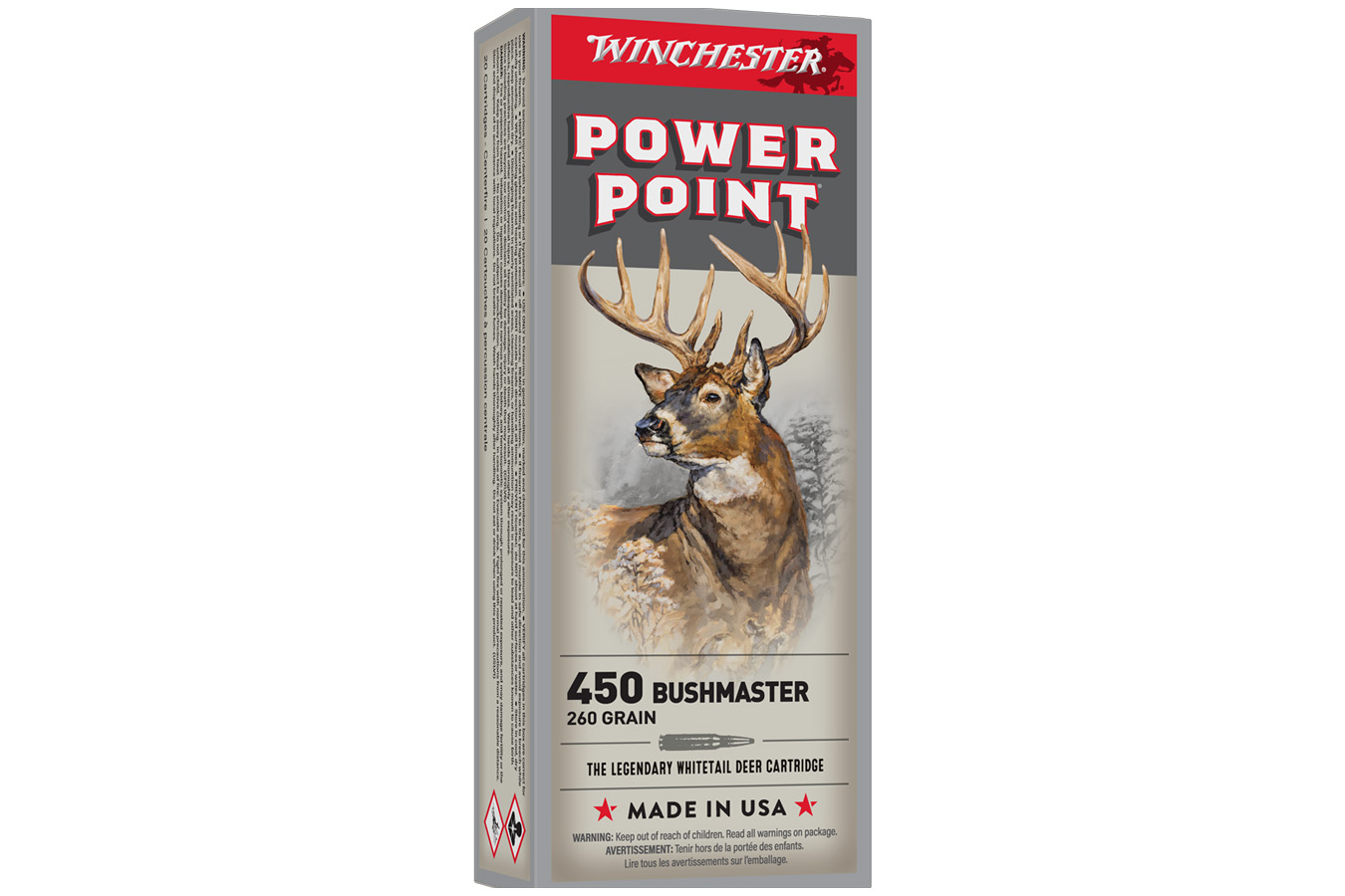 Winchester 450 Bushmaster 260 gr Power Point Super X 20/Box