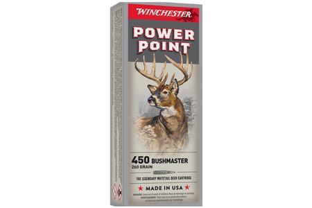 450 BUSHMASTER 260 GR POWER POINT SUPER X 20/BOX