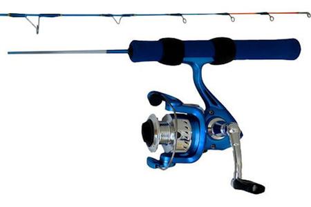 HT 24IN ICE COMBO ICE BLUE ROD UL W/ IS-502S UL REEL 2 BB