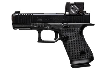 GLOCK G19 GEN6 W/AIMPOINT 9MM LUGER 15+1 4.02` BLACK GMB BARREL, BLACK STEEL SERRATED