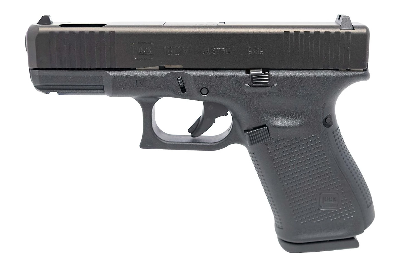 Glock 19CV 9MM Pistol with Front Serrations