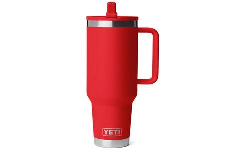 RAMBLER 40 OZ TRAVEL STRAW MUG RESCUE RED