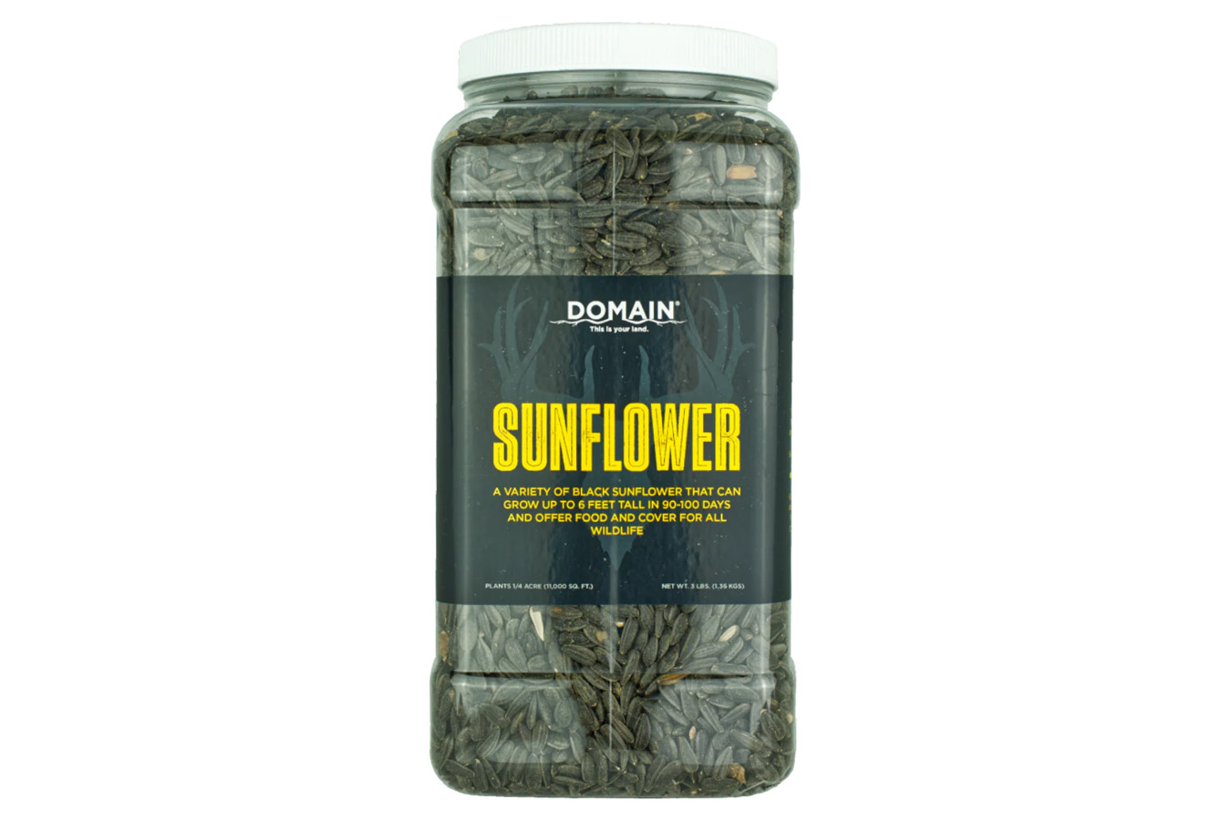 Domain Outdoors Sunflower Food Plot Seed - 1/4 Acre