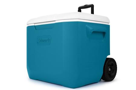 CHILLER COOLER 60QT WITH WHEELS OCEAN BLUE