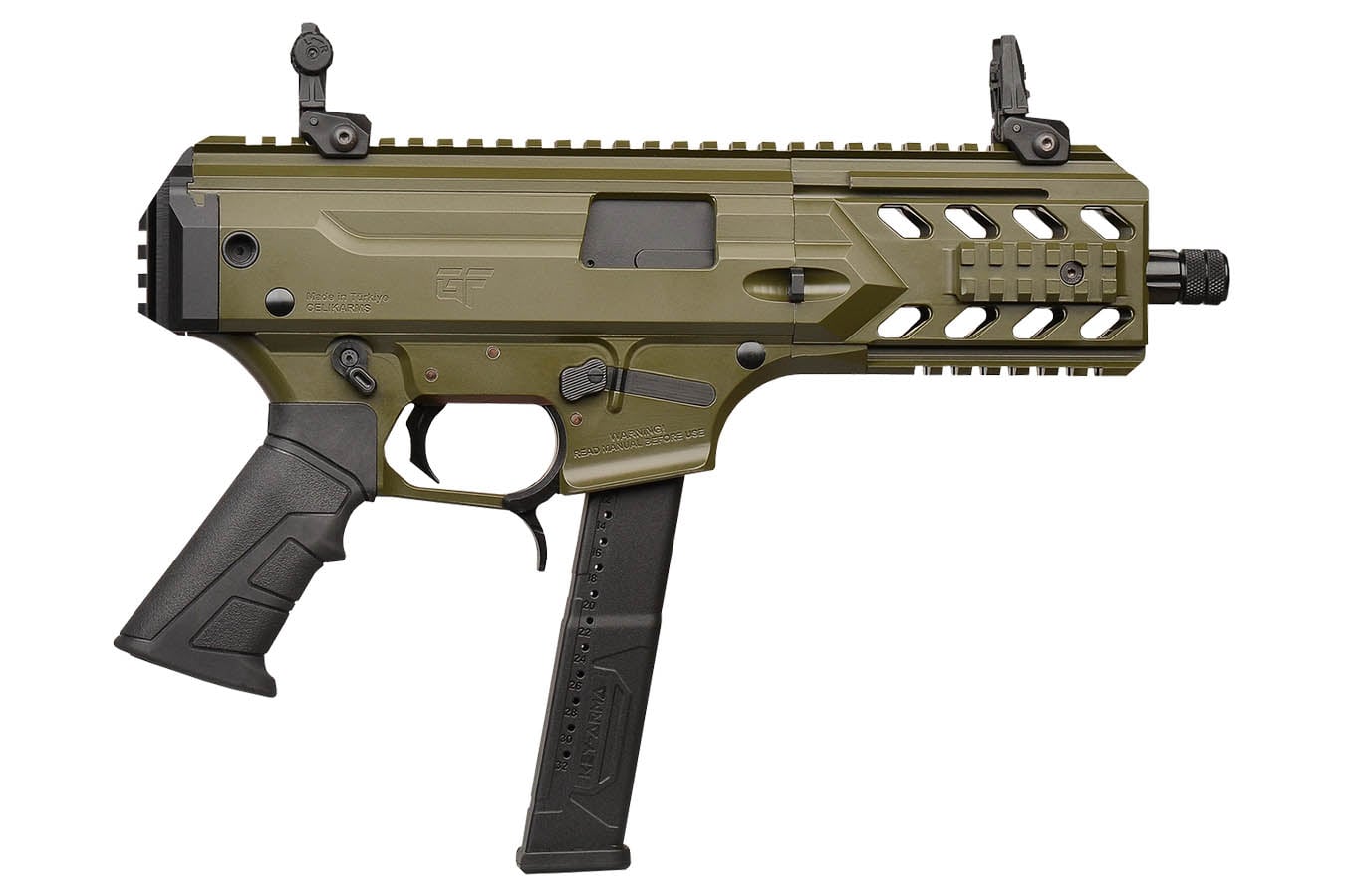 GForce BLADE6 9mm Semi-Auto Pistol with OD Green Finish