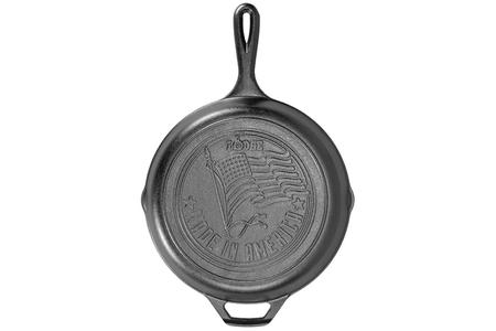 10.25` CAST IRON AMERICAN FLAG SKILLET  