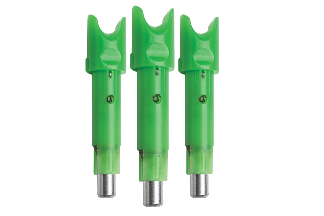 Ten Point ACU-X Snap-On Lighted Crossbow Nock - Green (3-Pack)