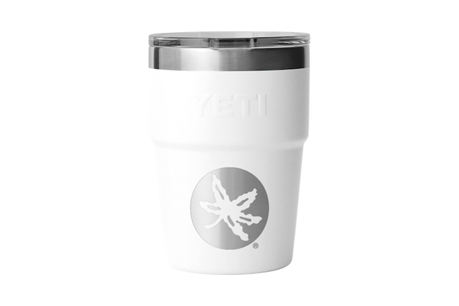 Yeti Coolers Ohio State University Rambler 16 oz Stackable MS - White