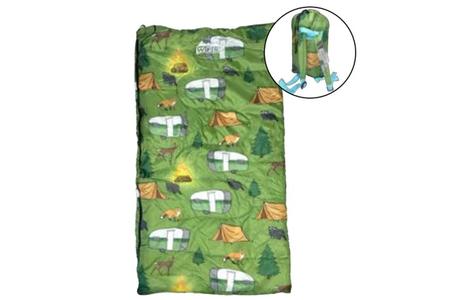 SLEEPING BAG RECTANGULAR POLYESTER COVER, POLY LINER, HOLLOW CORE FIBER INSULATI