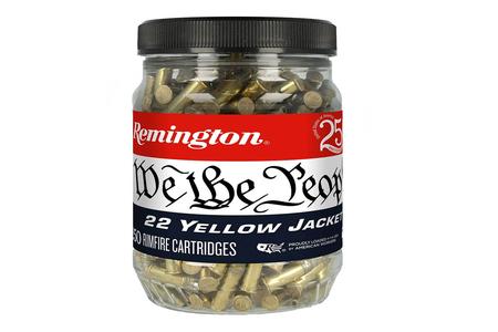 Remington 22LR 33gr Plated Truncated Cone HP We The People Yellow Jacket 250/Box