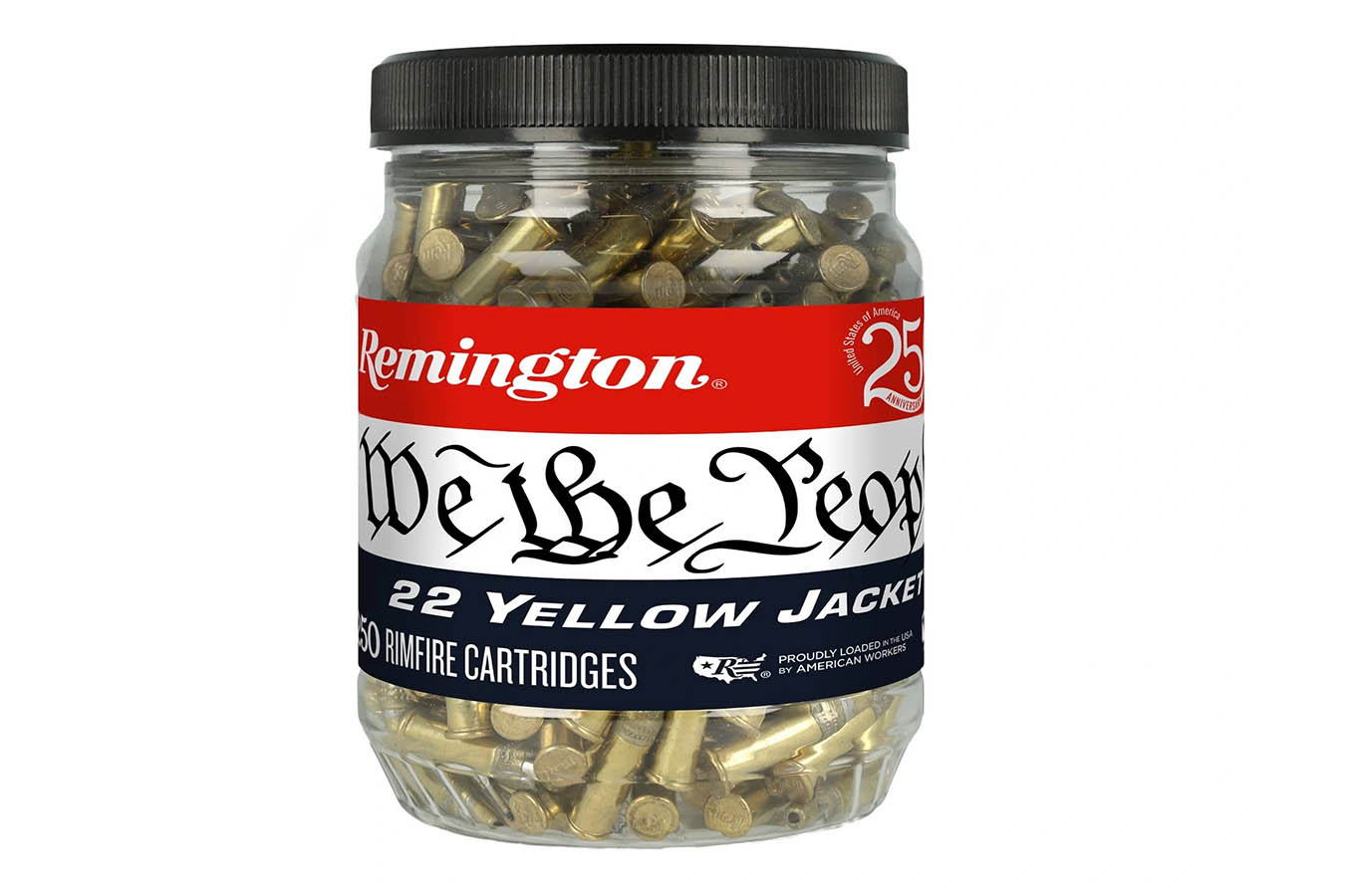 Remington 22LR 33gr Plated Truncated Cone HP We The People Yellow Jacket 250/Box