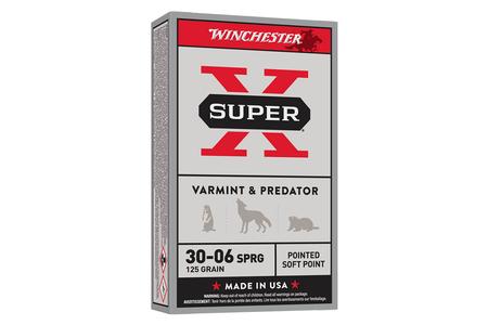 Winchester 30-06 125 Grain Jacketed Soft Point Super X 20/Box
