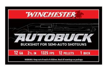 Winchester 12 Gauge 2-3/4 Inch 1 Buck 12 Pellet AutoBuck 5/Box