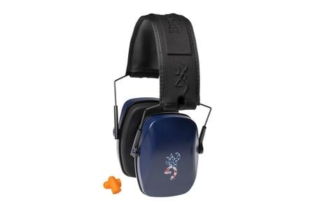 BUCKMARK III RED/WHITE/BLUE MUFFS