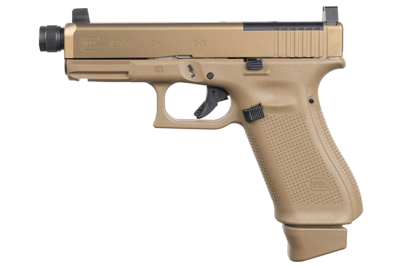 Glock 19X V 9mm Optic Ready Semi-Auto Pistol with Threaded Barrel (Made in USA)