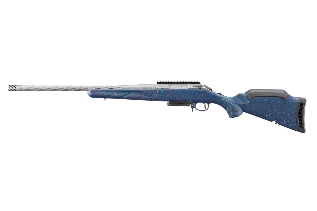 Ruger American Gen II 308 Win Limited Edition America 250th Anniversary Bolt Action Rifle with Liberty Blue Splatter Stock