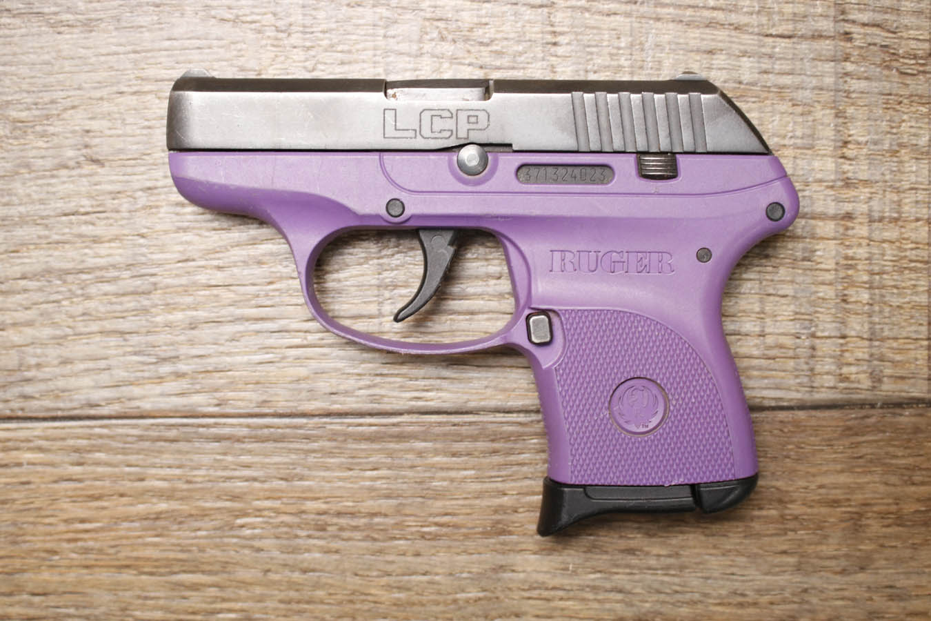 Ruger LCP 380 ACP Police Trade-In Pistol with Lady Lilac Frame