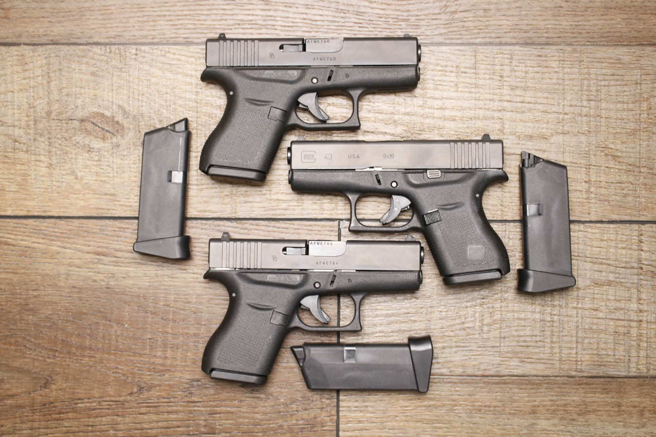 Glock 43 9mm US Made Police Trade-In Pistol (Very Good Condition)