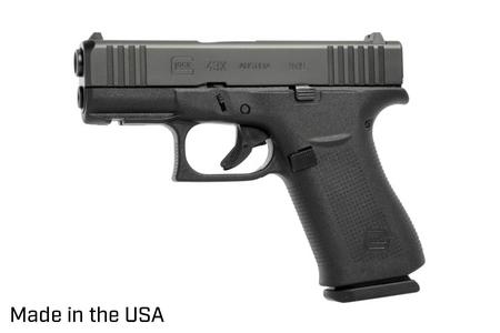 GLOCK  G43X 9MM LUGER 15+1 3.41` BLACK GMB BARREL, BLACK STEEL SERRATED W/OPTIC SLIDE
