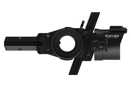 PRÜF BRIDGE-LOCK DOVETAIL BLACK FRAME W/ BLACK VOID DIAL 3VA THREE PIN VERT. ADJ