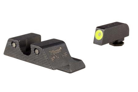 3 DOT HD NS YLW GLOCK 42/43 GL113-C-600784   YELLOW FRONT