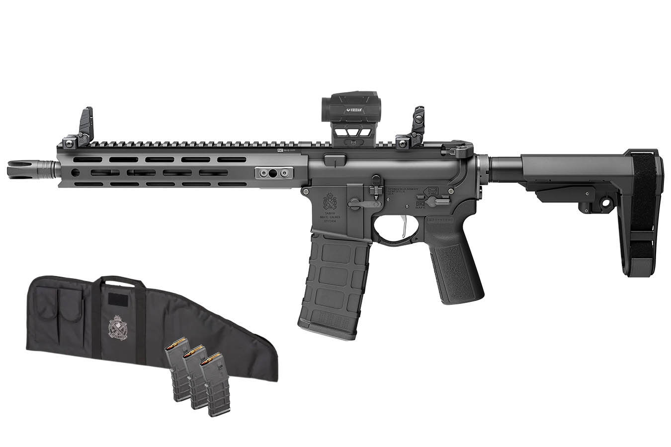 Springfield SAINT Victor V2 5.56 NATO Semi-Auto Pistol with Viridian Red Dot