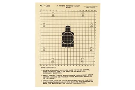 ACTION TGT 25 METERS DOD M16A2 100PK