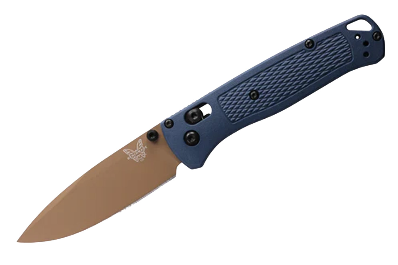 Benchmade Knife Bugout Folding Pocket Knife (Crater Blue Grivory)