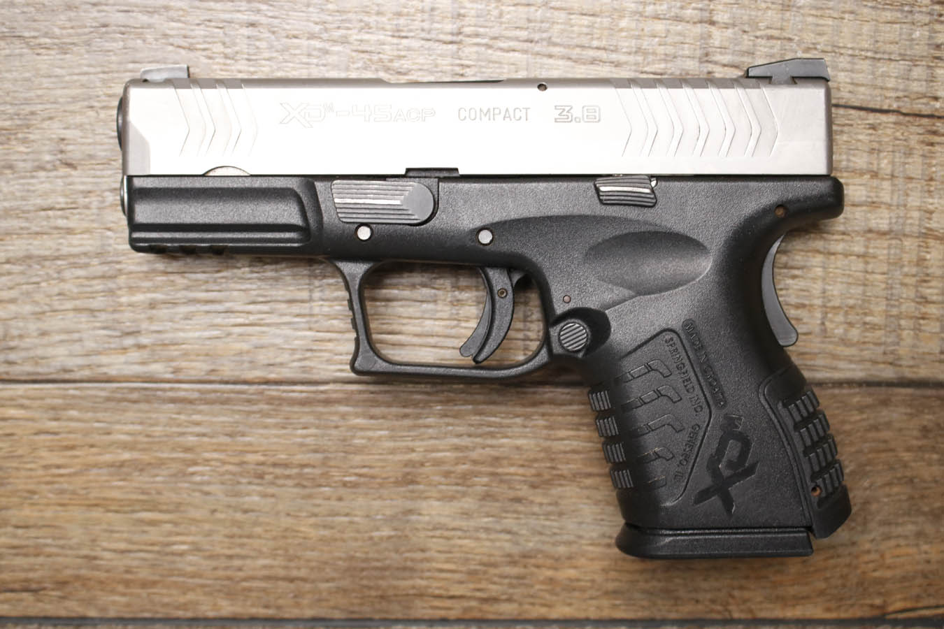 Springfield XDM-45 45 ACP Police Trade-In Pistol with Stainless Slide