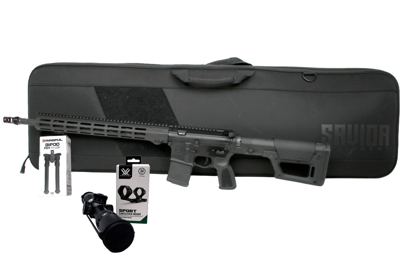Maxim Defense MD-15 Duty Precision 5.56mm Bundle with Vortex Venom Scope/Rings, Savior Bag and Magpul Bipod